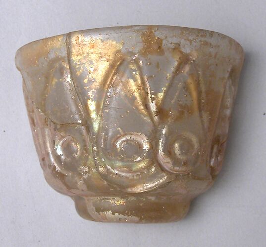 Fragmentary Cup with Molded Designs in the Beveled Style