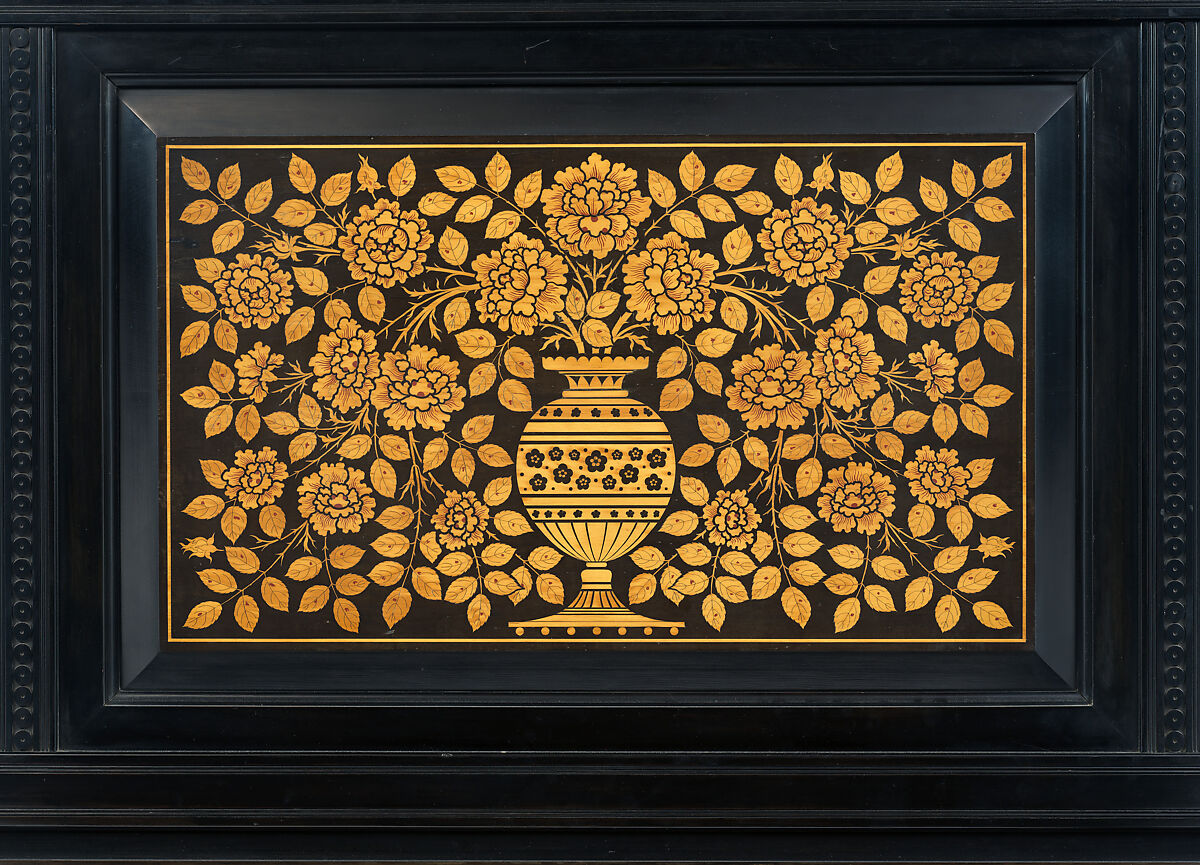 Bedstead, Herter Brothers (German, active New York, 1864–1906), Cherry, American