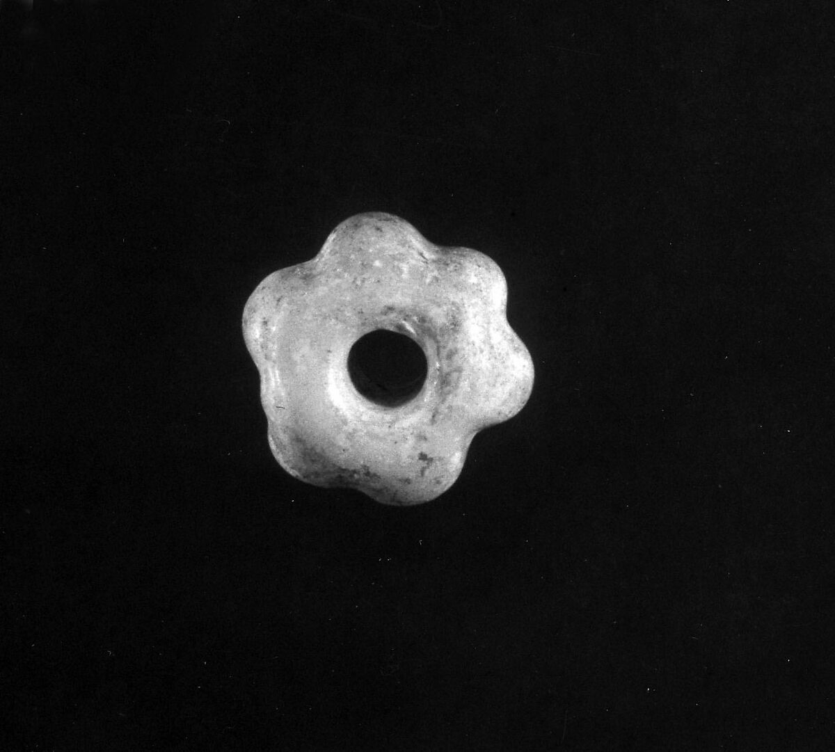 Three Small Beads, Cog-Wheel-Shaped, Glass, China