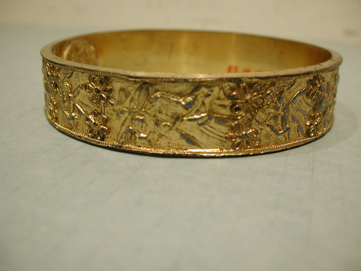 Bracelet, Elkington &amp; Co. (British, Birmingham, 1829–1963), Plated base metal 