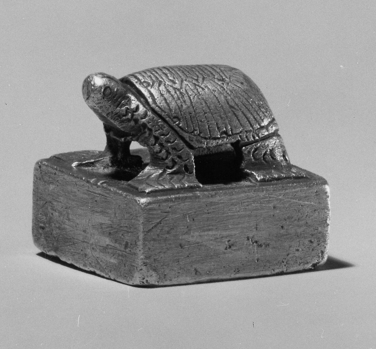 Seal with Knob in the Shape of a Turtle, Silver, China 