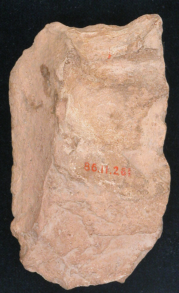 Fragment of a Jar, Earthenware; molded and unglazed