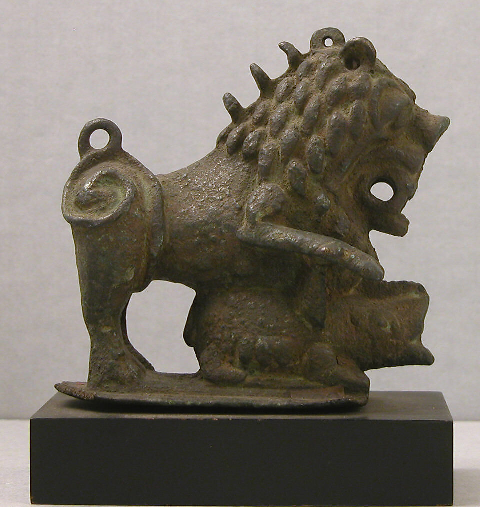 Lid of a Censer, Bronze; cast 
