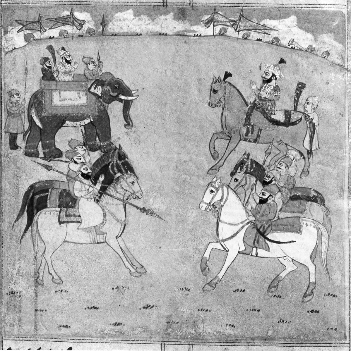 Iskandarnama (Book of Alexander), Nizami (present-day Azerbaijan, Ganja 1141–1209 Ganja), Ink, opaque watercolor, and gold on paper