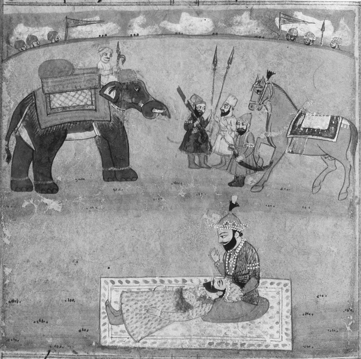 Iskandarnama (Book of Alexander), Nizami (present-day Azerbaijan, Ganja 1141–1209 Ganja), Ink, opaque watercolor, and gold on paper