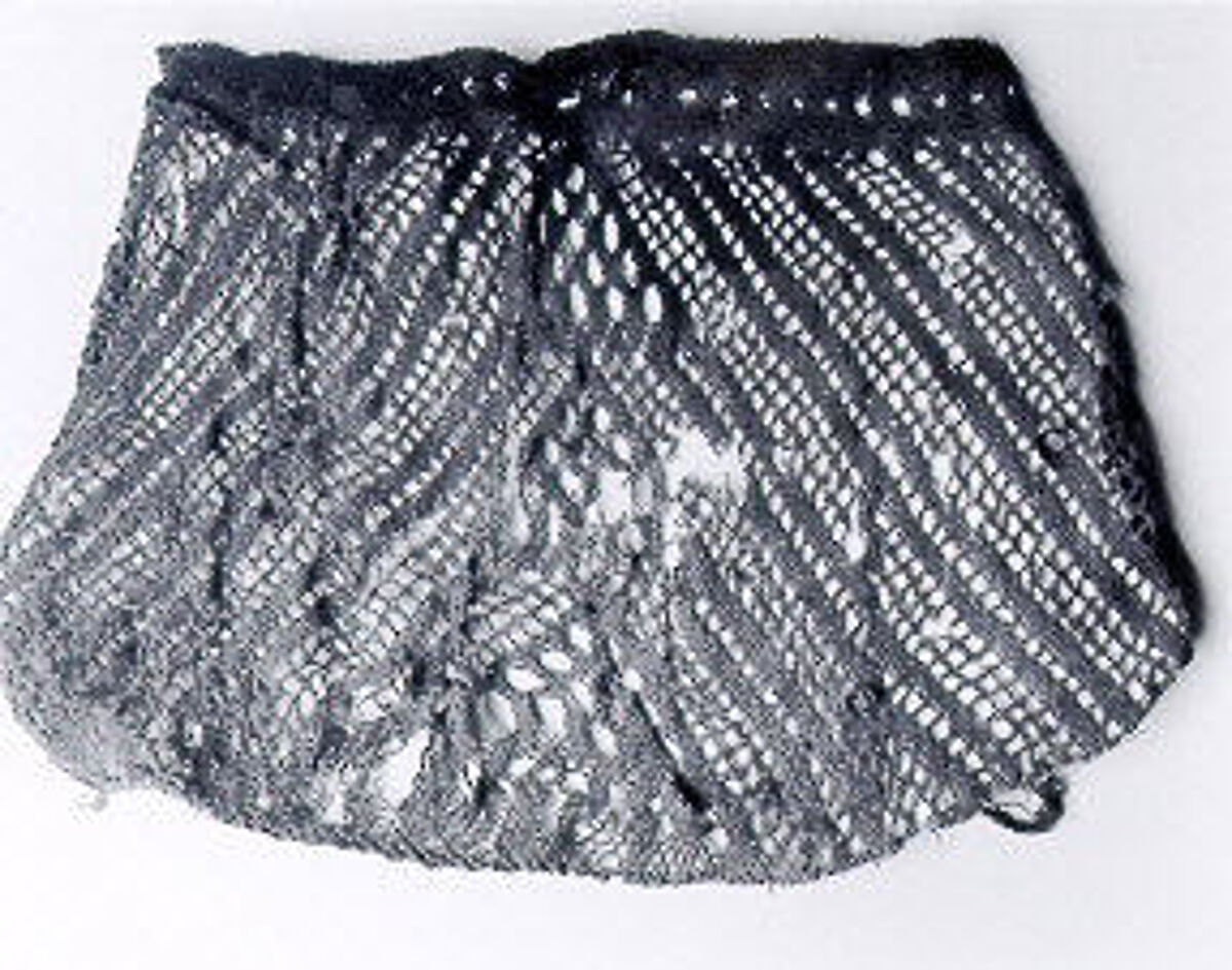 Cap, Wool; sprang technique