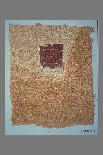 Fragment of a Cover or Blanket with Interlace Square