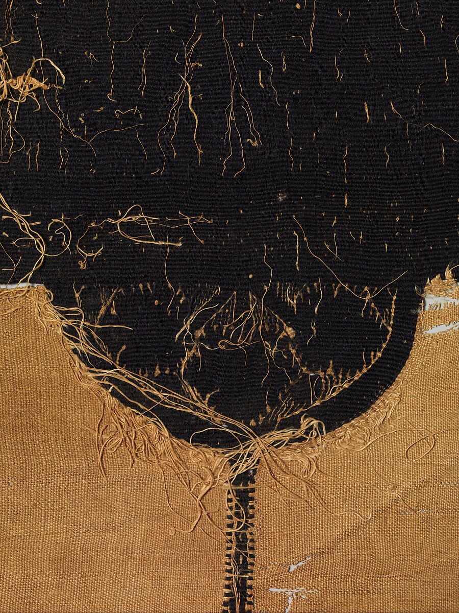 Textile Fragment, Wool, linen; plain weave, tapestry weave