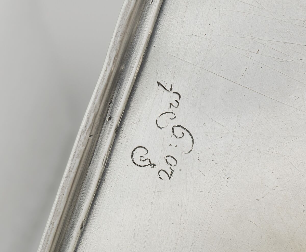 Inkstand, John Coney (1655/56–1722), Silver, American