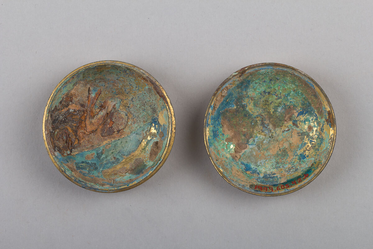 Cosmetic box, Gilt bronze, China