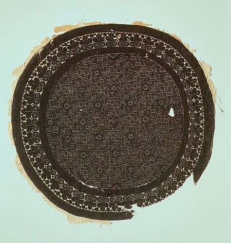 Large Interlace Roundel from a Domestic Textile or Tunic