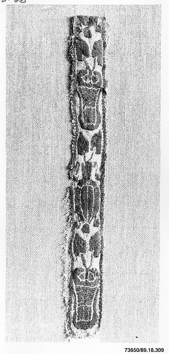 Textile Fragment, Wool, linen; tapestry weave 