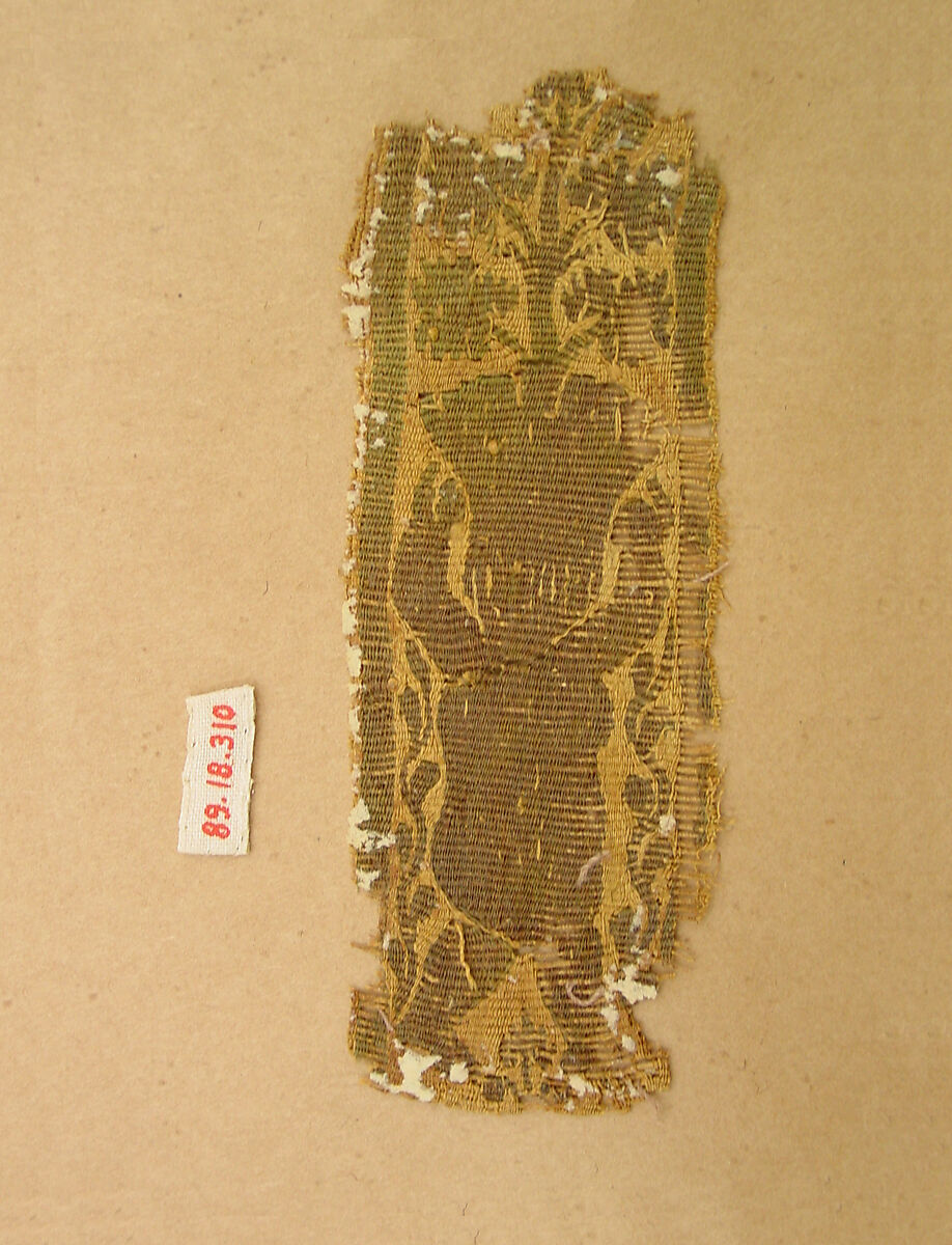 Textile Fragment, Wool, linen; tapestry weave