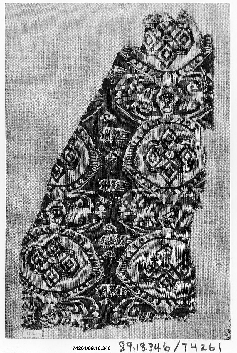 Textile Fragment, Wool, linen; tapestry weave