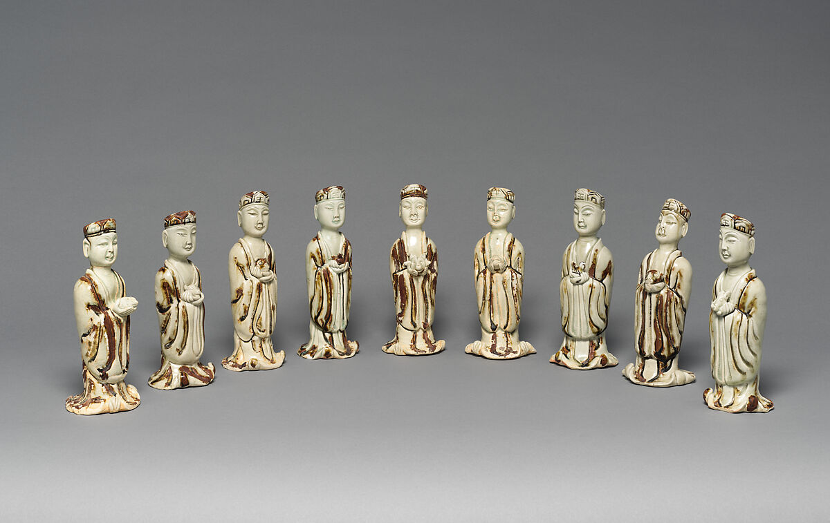 Daoist Priest with Zodiac Animal, Boar, Stoneware, China