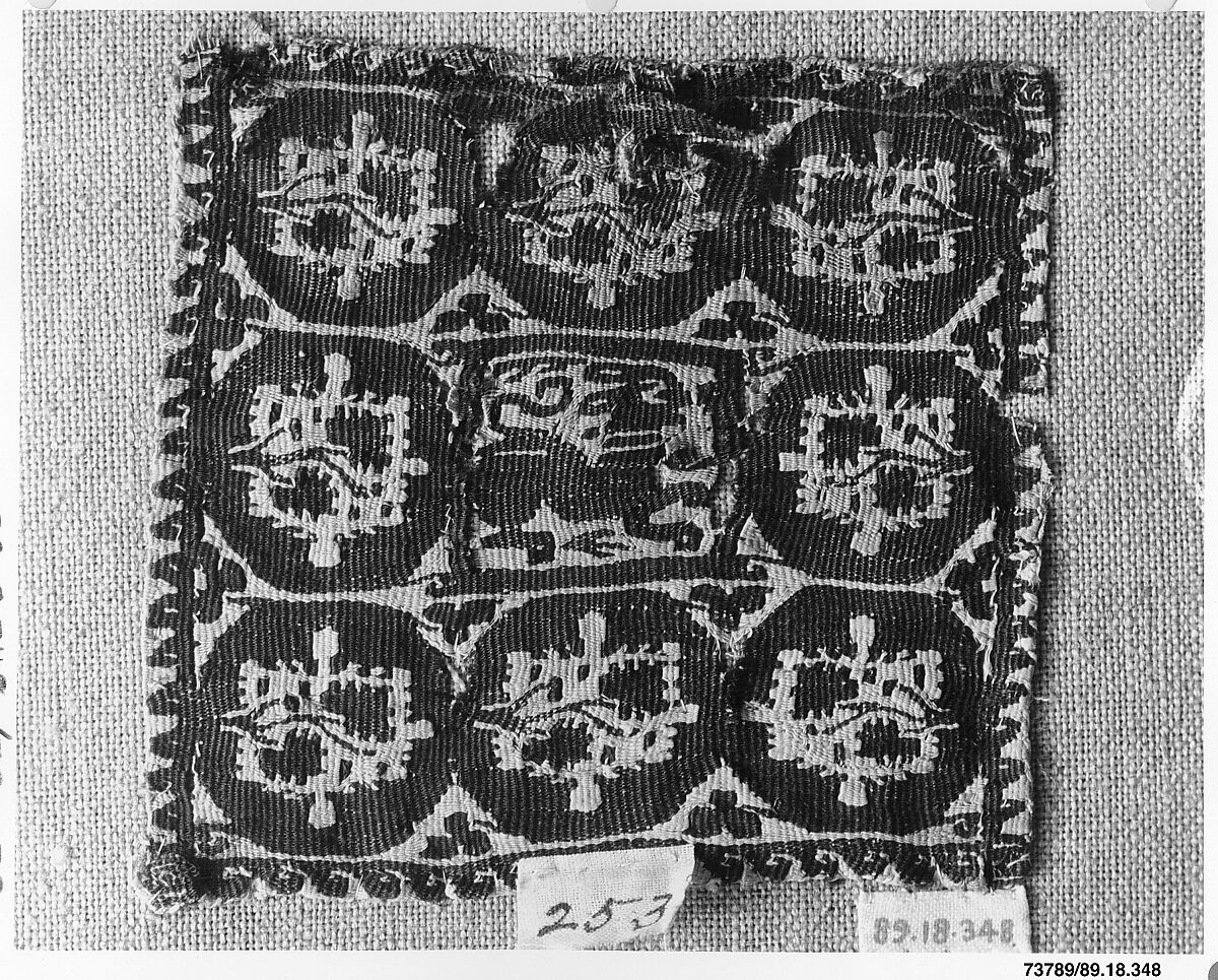 Textile Fragment, Wool, linen; tapestry weave
