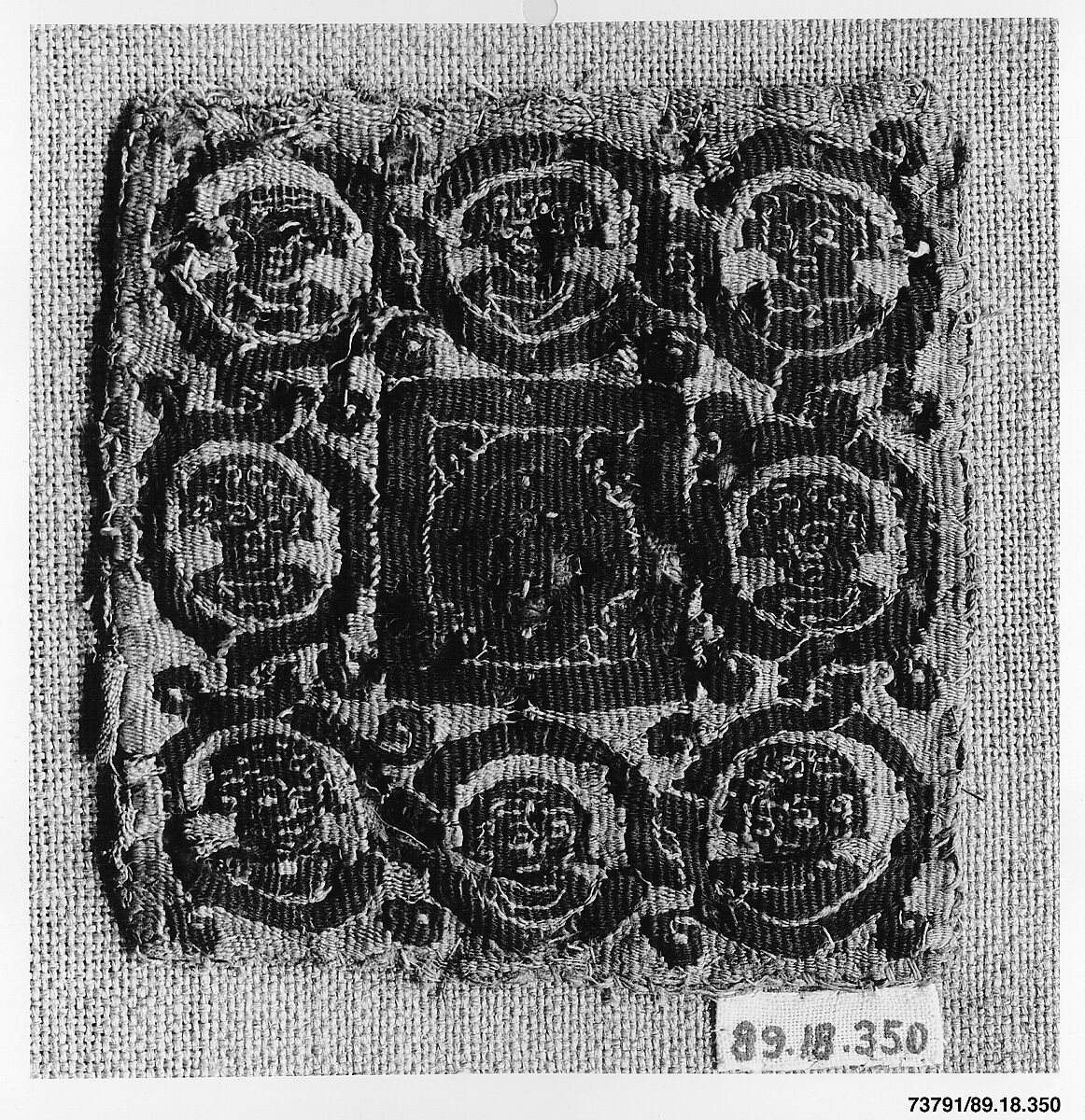 Textile Fragment, Wool, linen; tapestry weave