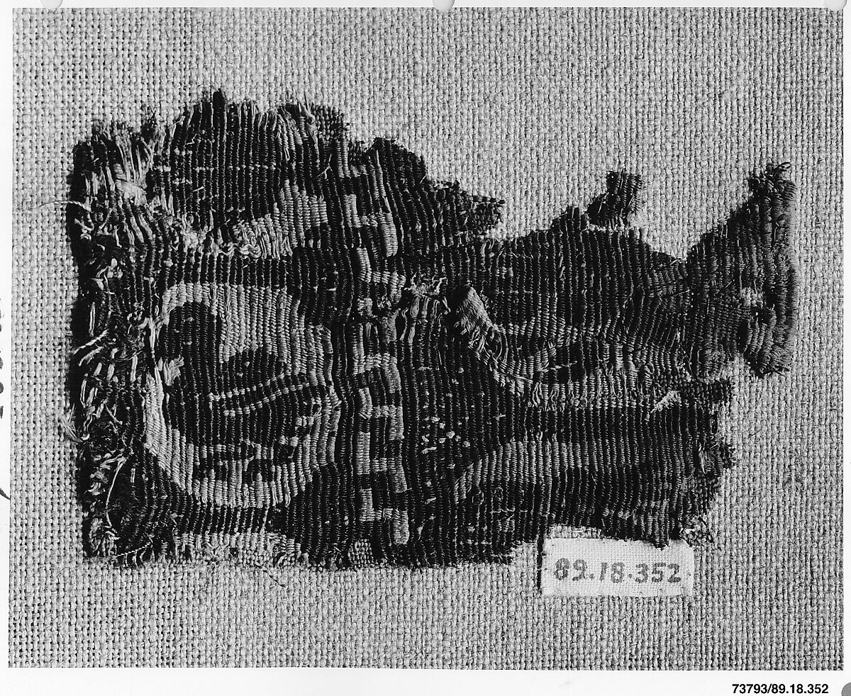 Textile Fragment, Wool, linen; tapestry weave