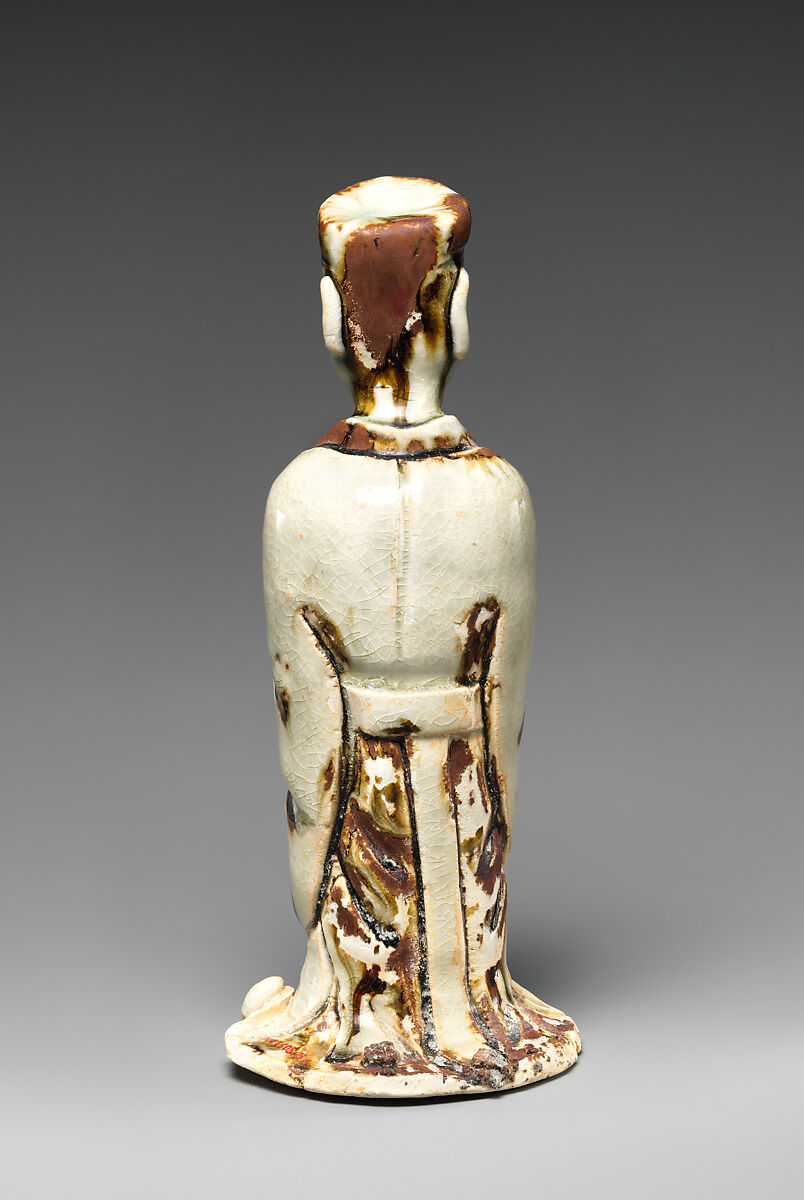 Daoist Priest with Zodiac  Animal, Rat, Stoneware, China