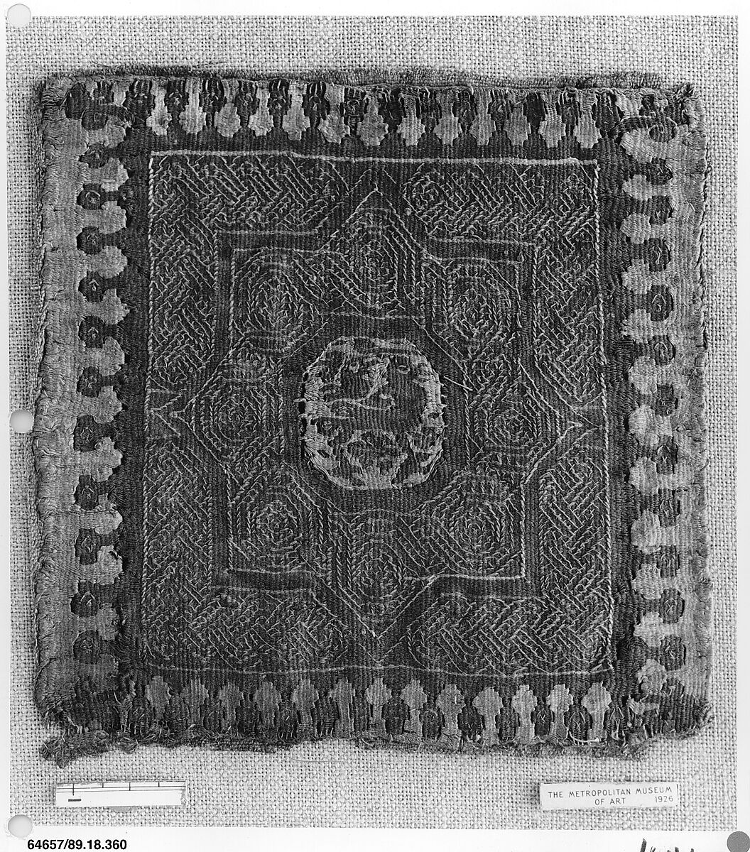 Textile Fragment, Wool, linen; tapestry weave 