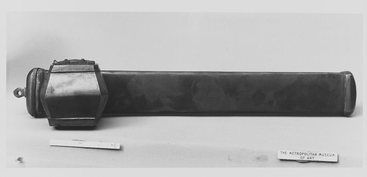 Pen Case and Inkwell, Brass