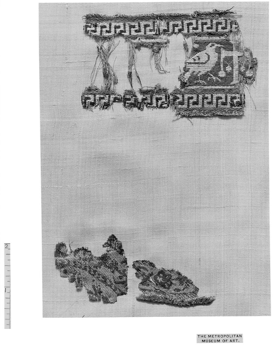 Textile Fragment, Silk; double weave (?) 