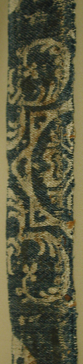 Textile Fragment, Silk, linen (?); samite (?)