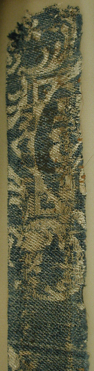 Textile Fragment, Silk, linen (?); samite (?)
