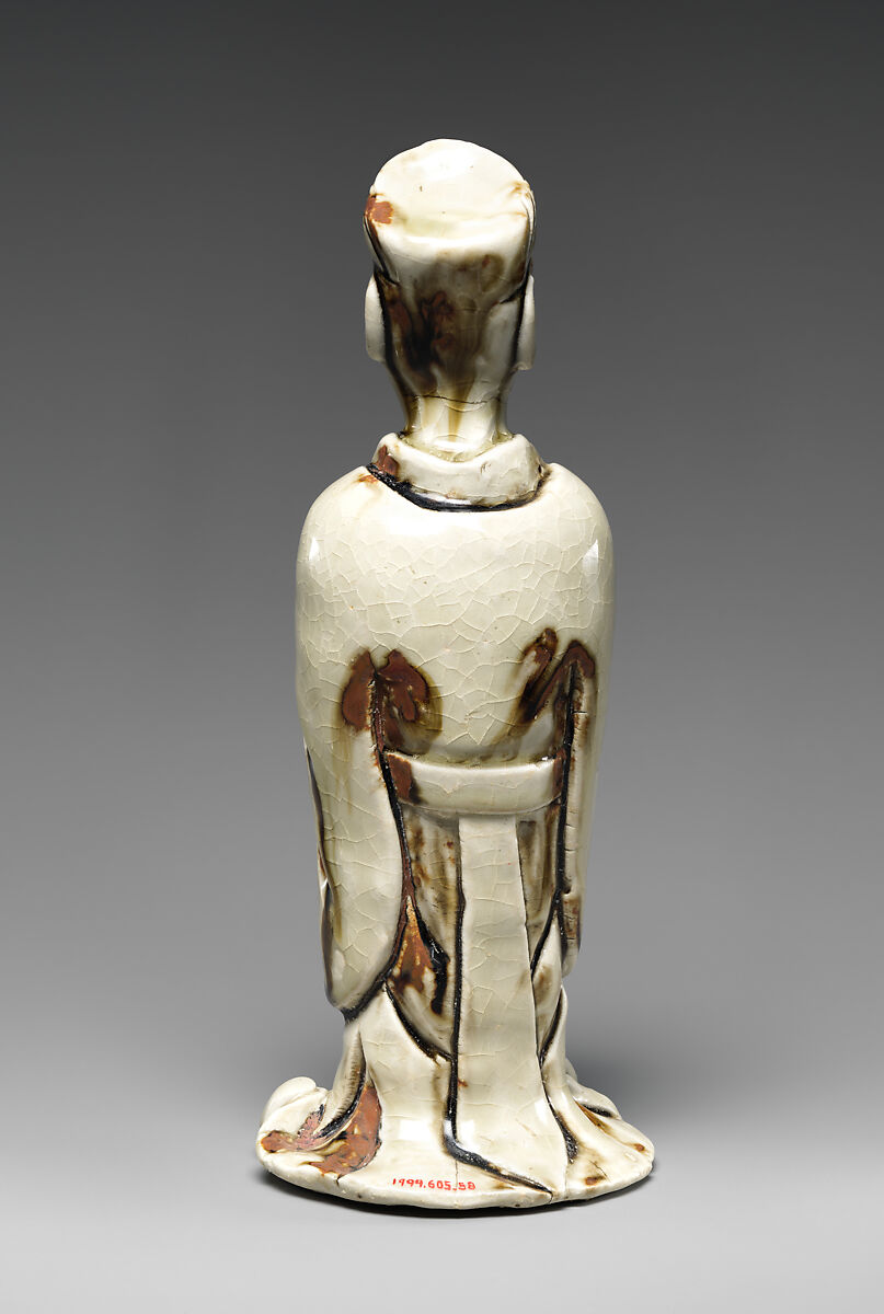 Daoist Priest with Zodiac Animal, Dog, Stoneware, China