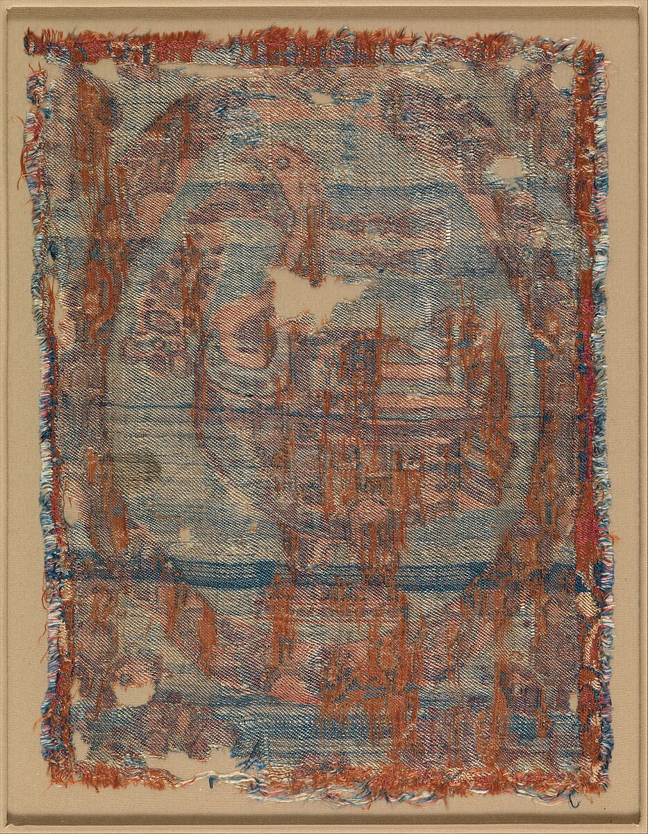 Textile Medallion, Silk; twill 