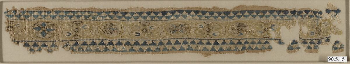 Textile Fragment, Silk; tapestry weave