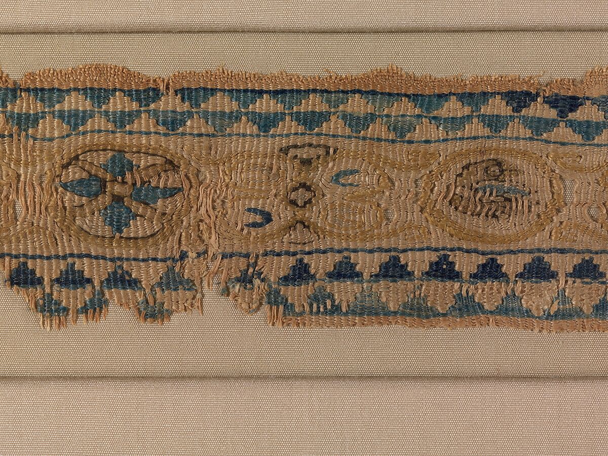 Textile Fragment, Silk; tapestry weave