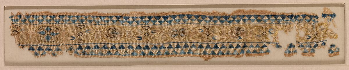 Textile Fragment, Silk; tapestry weave 