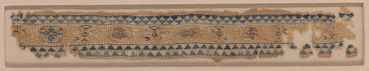 Textile Fragment, Silk; tapestry weave