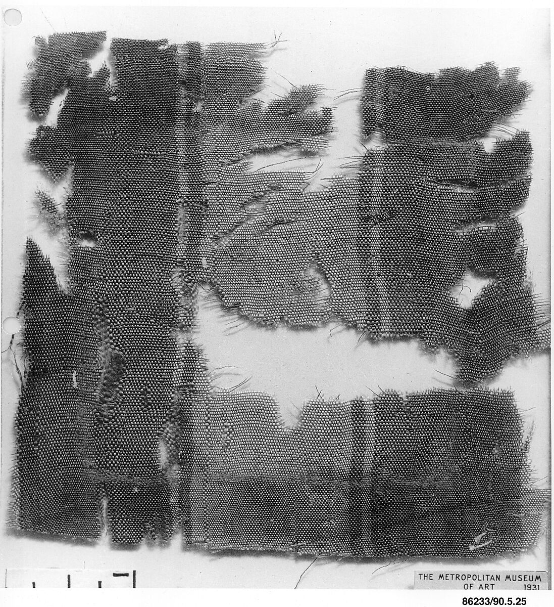 Textile Fragment, Silk; plain weave 