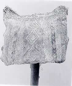 Hat, Linen; sprang technique