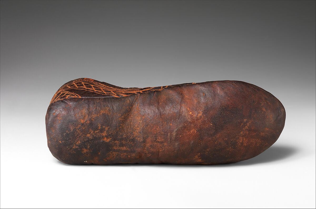 Boot, Leather; incised