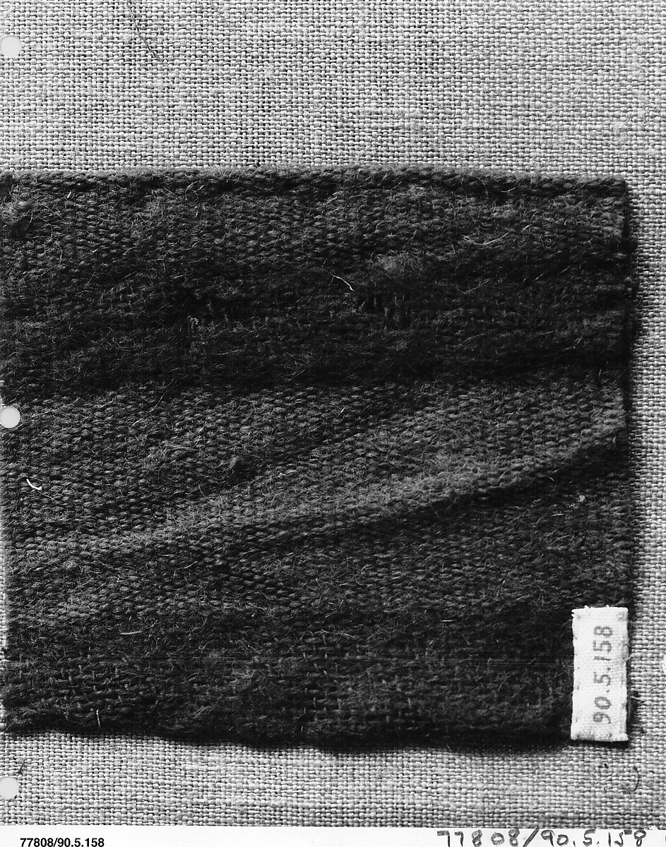 Textile Fragment, Wool; plain weave