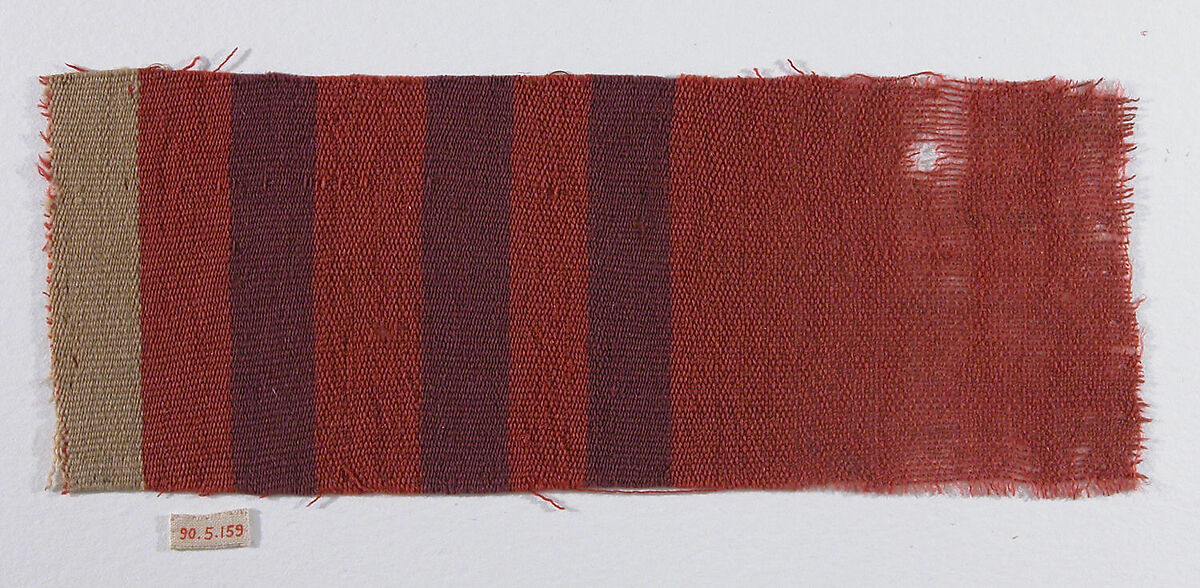 Textile Fragment, Wool; plain weave 