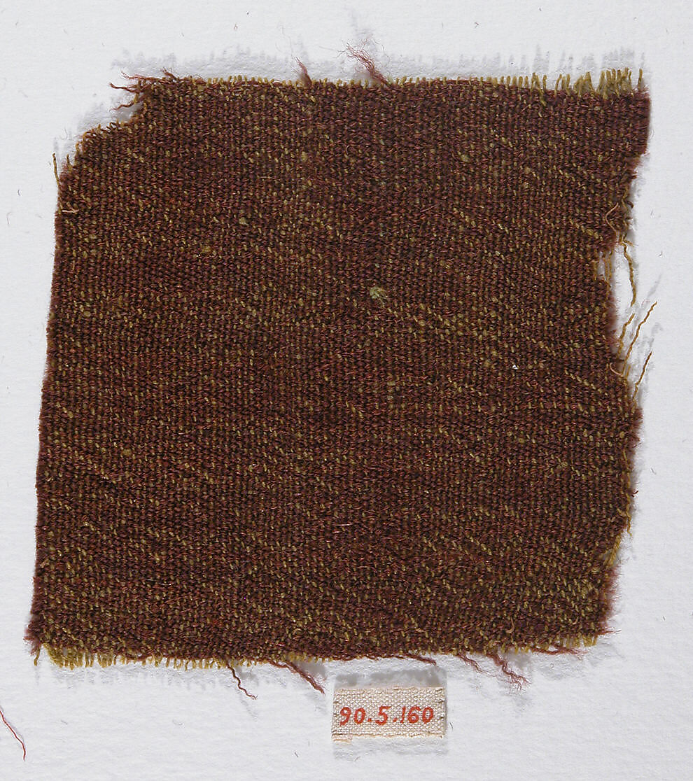Textile Fragment, Wool; plain weave (?) 
