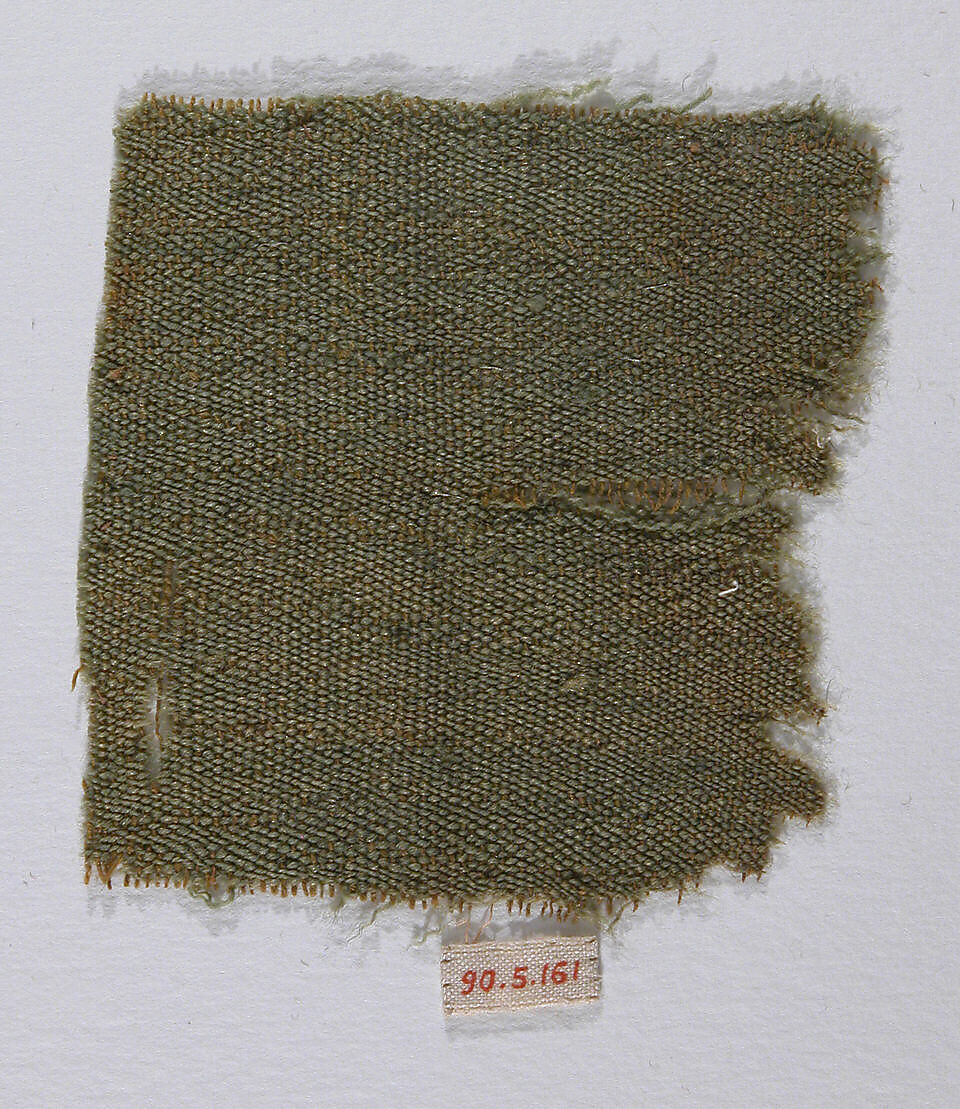 Textile Fragment, Wool; plain weave 