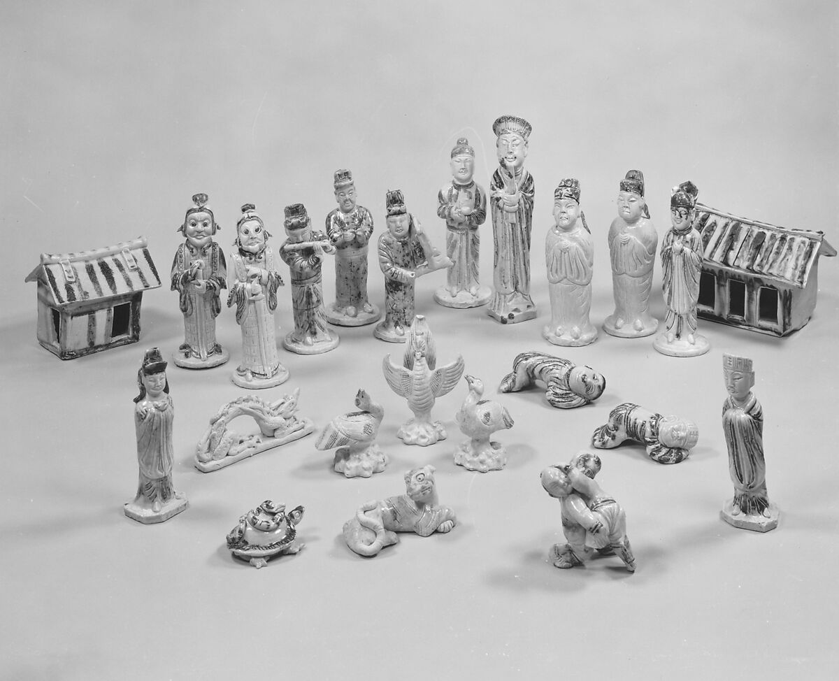 Model of Standing Offical, Stoneware, China 