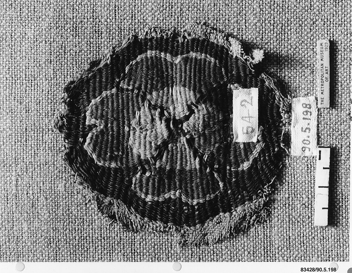 Textile Fragment, Wool, linen; tapestry weave