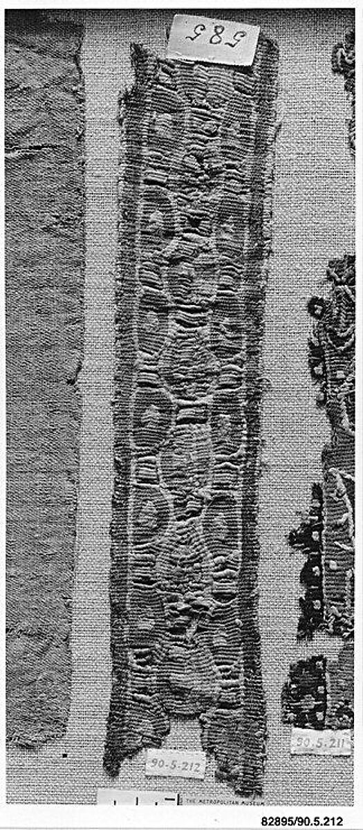 Textile Fragment, Wool, linen; tapestry weave