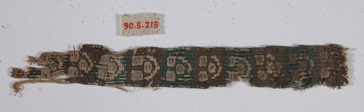 Textile Fragment, Wool, linen; tapestry weave 