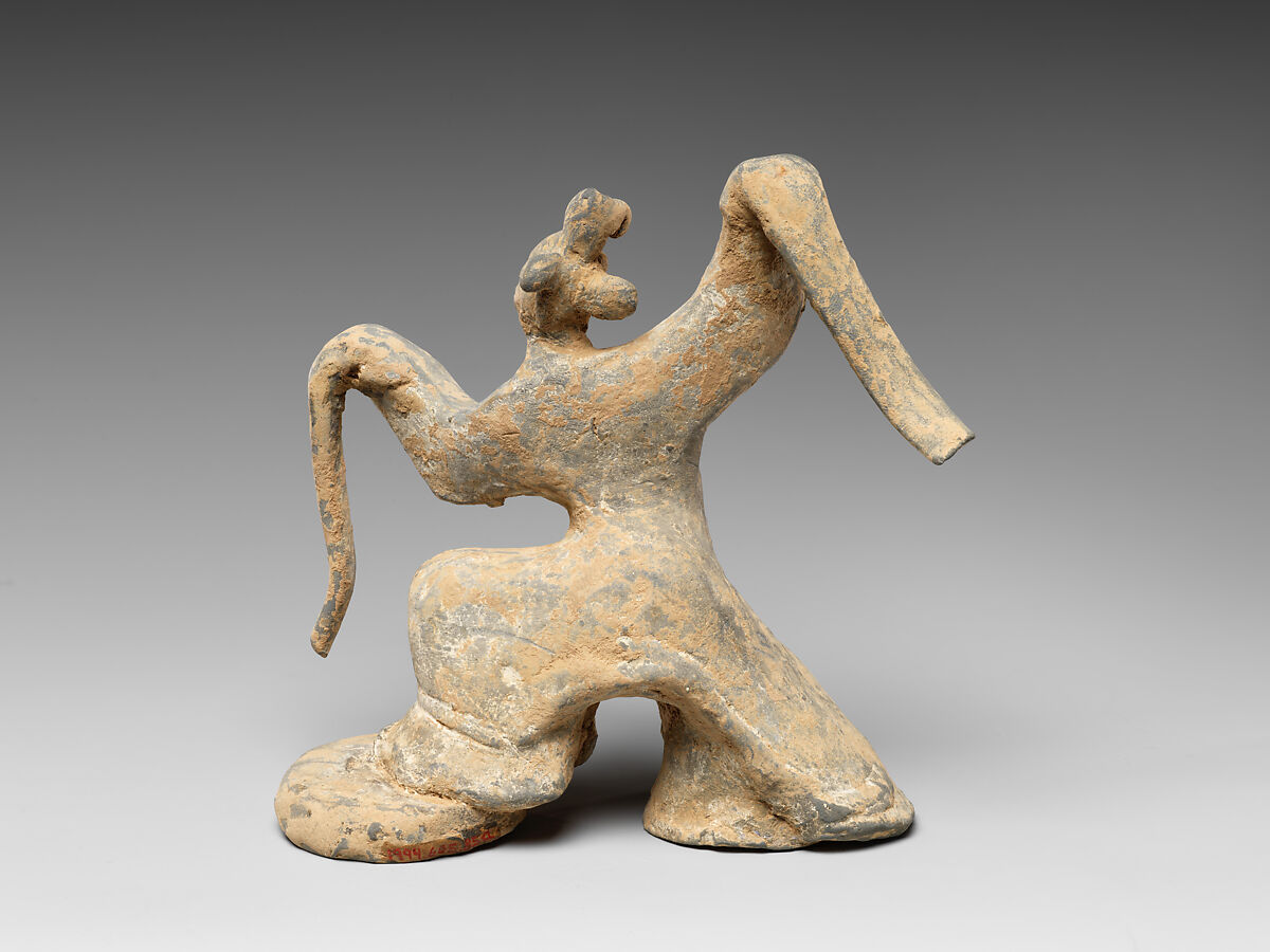 Dancer and Musicians, Earthenware with pigment, China