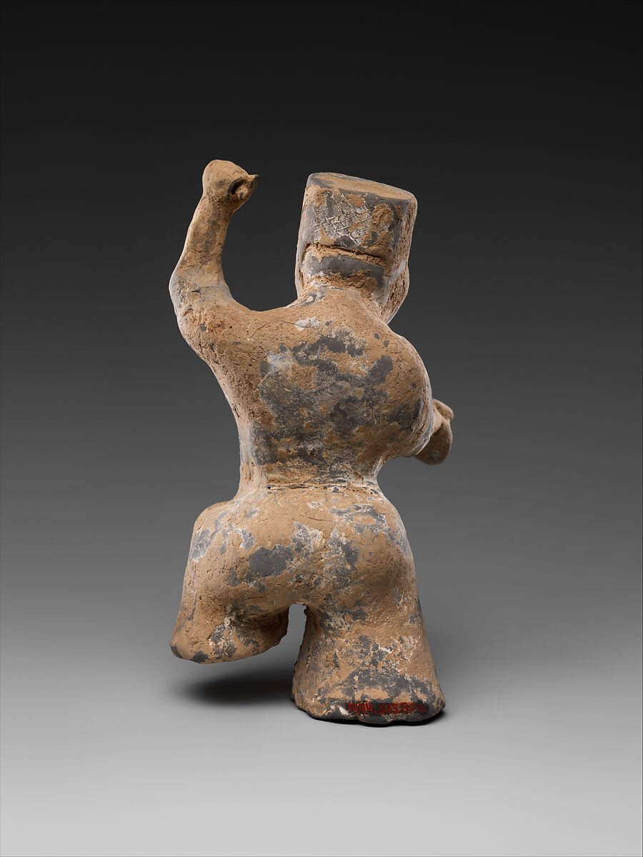 Rustic Dancers, Earthenware with traces of pigment, China