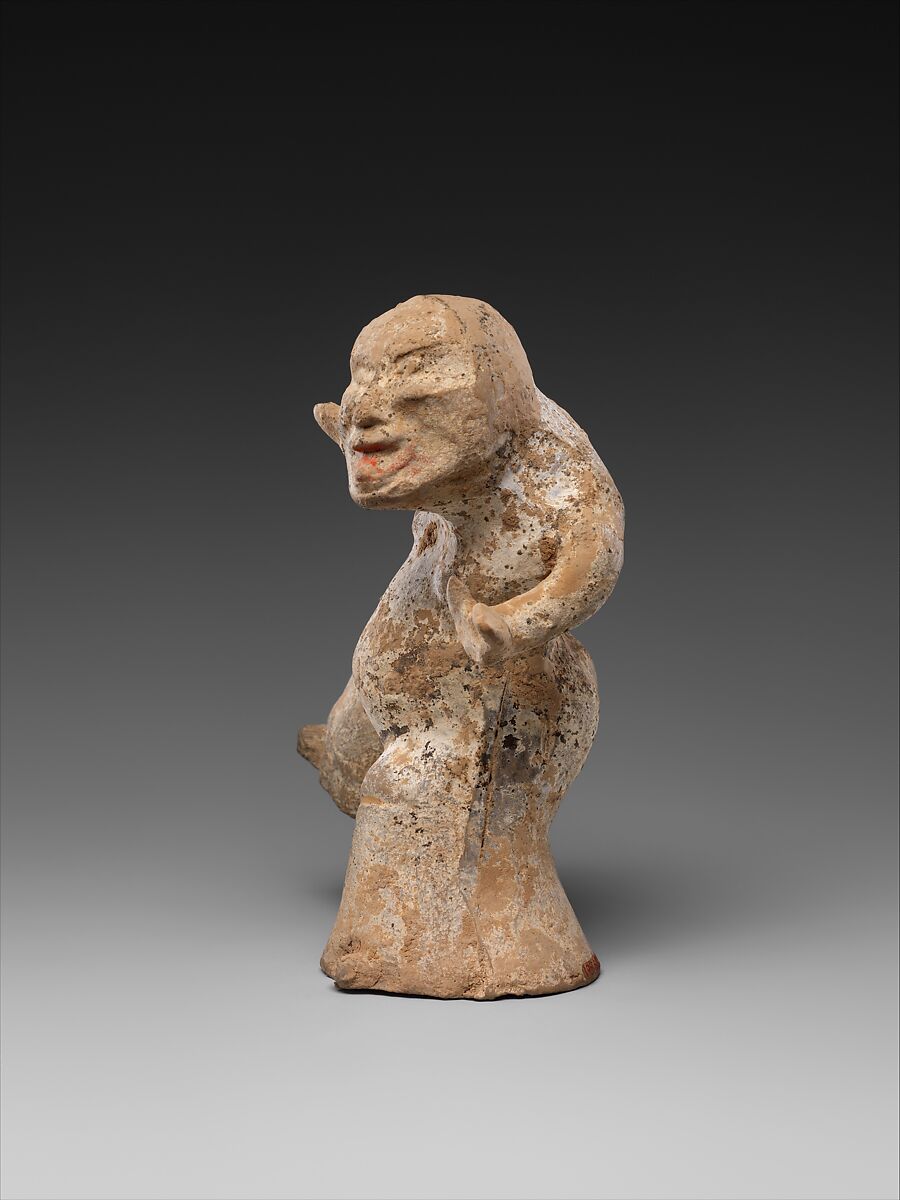 Rustic Dancers, Earthenware with traces of pigment, China