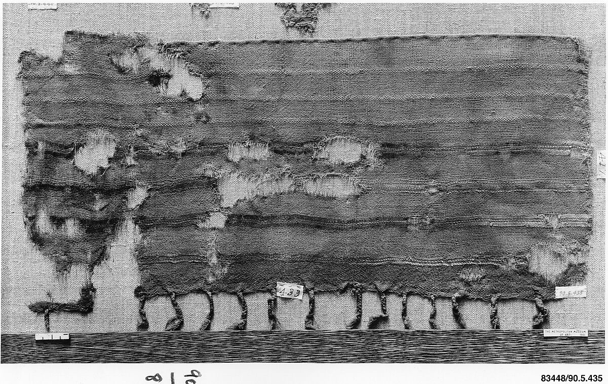 Textile Fragment, Wool, linen; plain weave