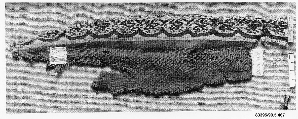 Textile Fragment, Wool, linen; tapestry weave